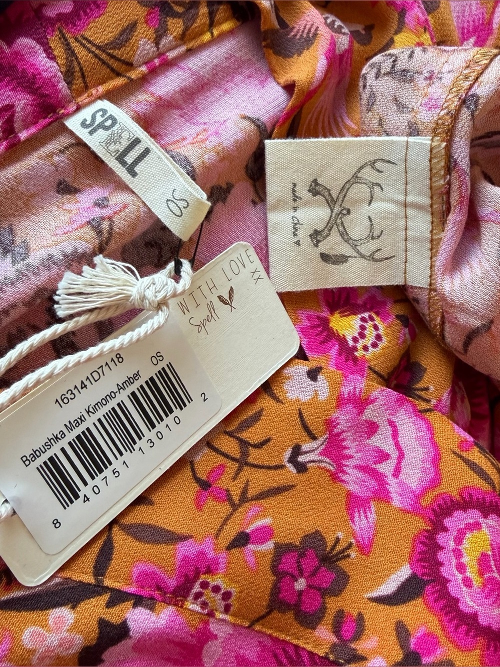 Spell Babushka Maxi Kimono Amber OS NWT ✨ Rare Archive 2016 - Picture 12 of 13